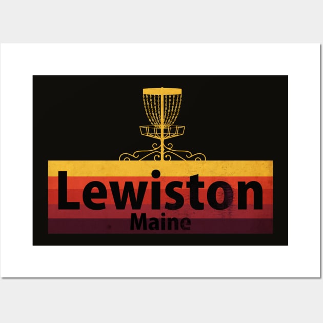 Lewinston Disc Golf Maine Wall Art by CTShirts